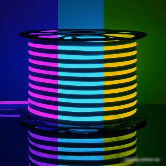 Гибкий неон Elektrostandard LS001 220V 12W 80Led 5050 IP67 односторонний RGB, 1 м a045405 – фото товара