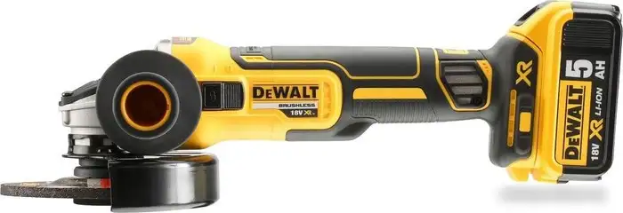 Угловая шлифмашина DeWalt DCG405P2 (с 2-мя АКБ, кейс) – фото товара