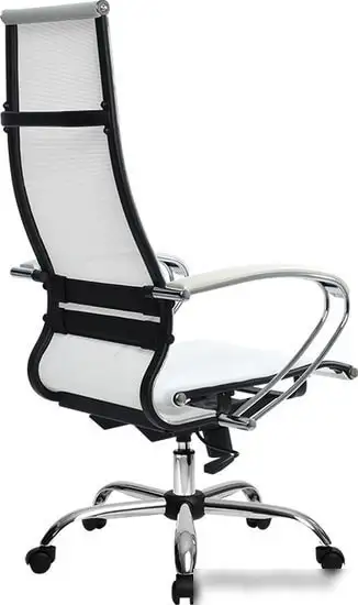 Кресло Metta SK-1-BK Комплект 7, Ch ов/сеч (пластиковые ролики, белый) – фото товара