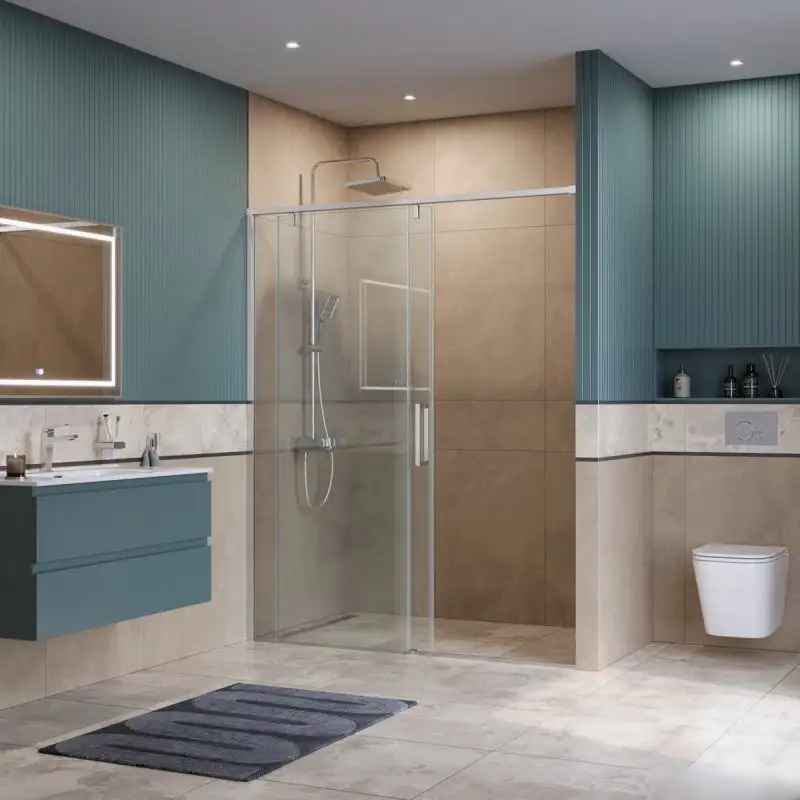 Душевая дверь BelBagno SOFT_CLOSE-1-BF-1-110-C-Cr - фото товара