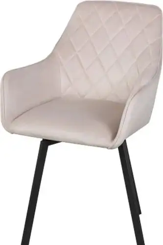 Стул СоюзРегионПоставка Бостон (Муар черный/Велюр Velluto 2 бежевый) СРП-156 – изображение в каталоге