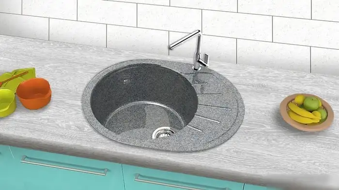 Кухонная мойка Berge BG-5801 (графит глянцевый) - фото товара