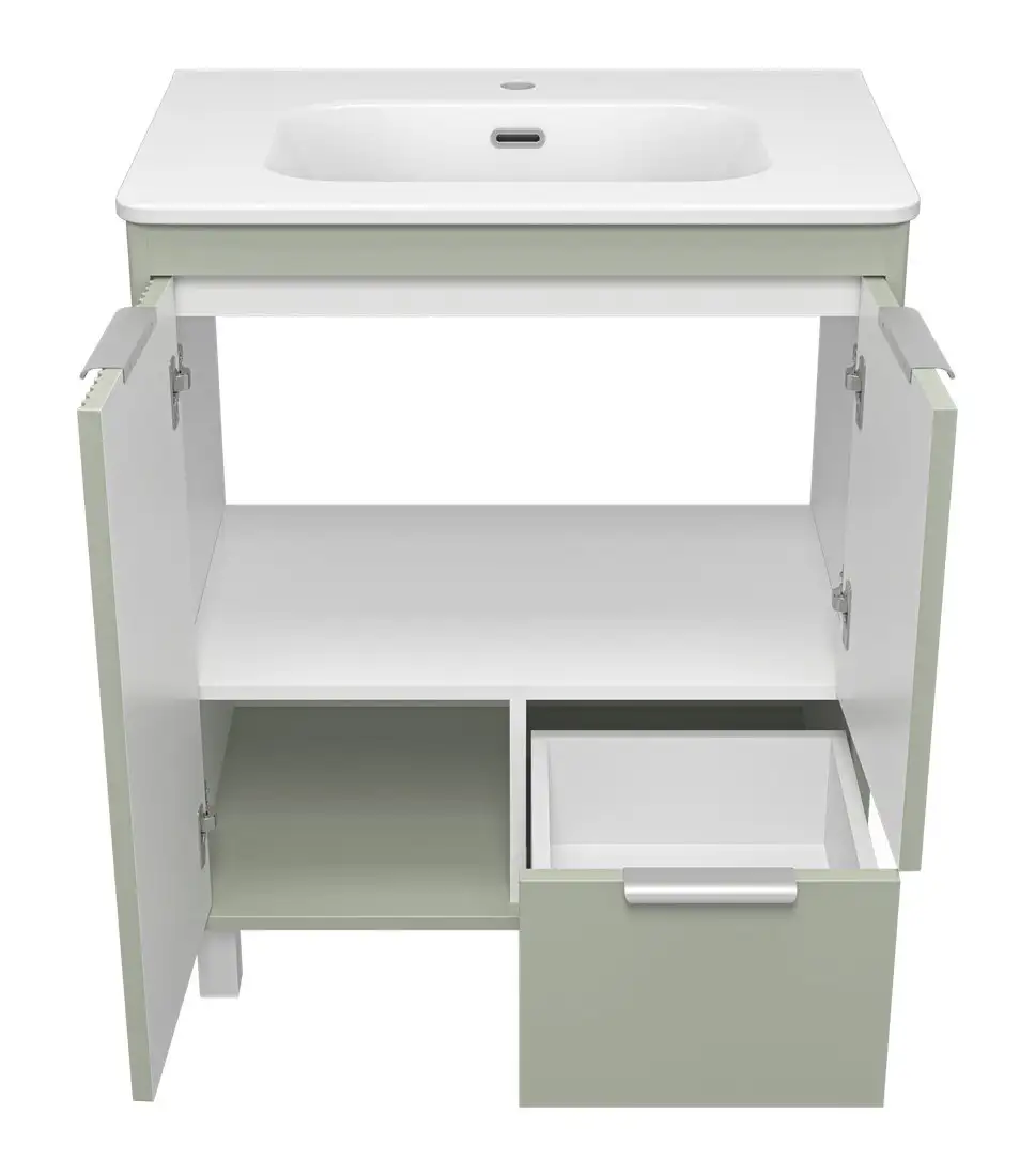 Brevita Тумба под умывальник Risacca Pistachio 70 RIS-06070-0842Я (фисташковый) – фото товара