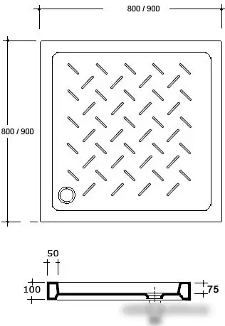 Душевой поддон RGW CR-088 80x80 - фото товара