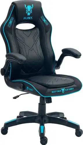 Игровое (геймерское) кресло FLOKY Nexus Black-Blue V1 – изображение в каталоге