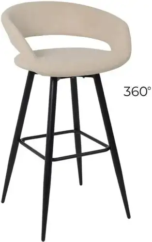Стул с подлокотниками Мамадома Barny-R 900 (b03 Cream Lux/черный) – изображение в каталоге