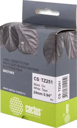 Картридж-лента для термопринтера CACTUS CS-TZ251 (аналог Brother TZ251) – изображение в каталоге