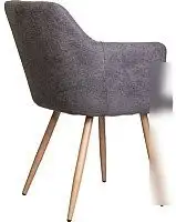 Стул с подлокотниками AksHome Brit (темно-серая ткань 1701-30/дуб) – фото товара