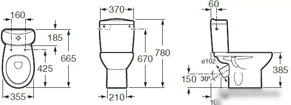 Унитаз Roca Victoria [34239U000] - фото товара