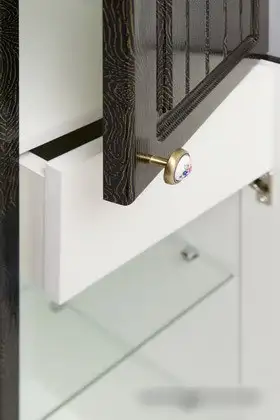 Onika Шкаф-пенал Арно 30 правый (черный) [403034] – фото товара