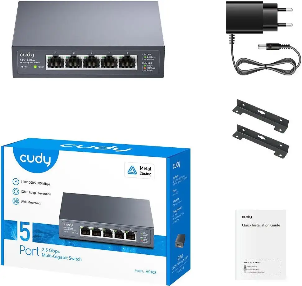 Неуправляемый коммутатор Cudy HS105 1.0 – фото товара