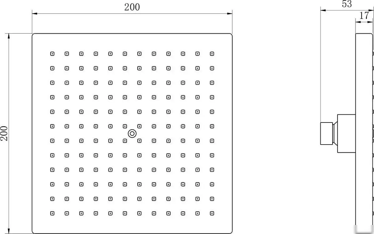 Верхний душ Lauter Square 21S20109 - фото товара