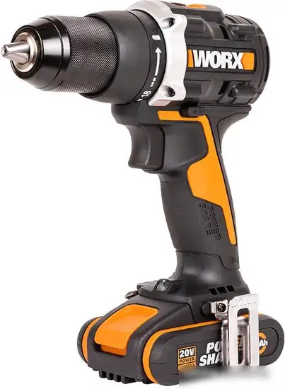 Дрель-шуруповерт Worx WX102 (с 2-мя АКБ, кейс) – фото товара