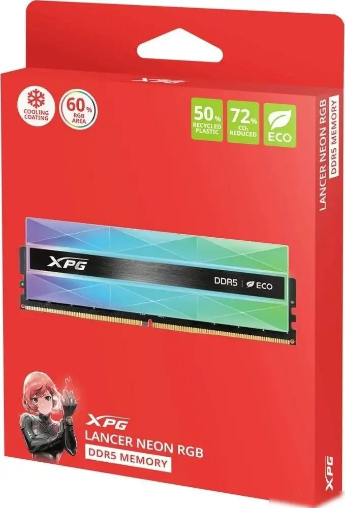 Оперативная память ADATA XPG Lancer Neon RGB 2x16ГБ DDR5 8000 МГц AX5U8000C3816G-DCLANRSG – фото товара