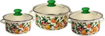 Набор кастрюль КМЗ Цитрус-1-Экстра (слоновая кость) – изображение в каталоге