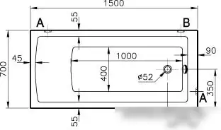 Ванна Vitra Neon 150x70 [52510001000] - фото товара