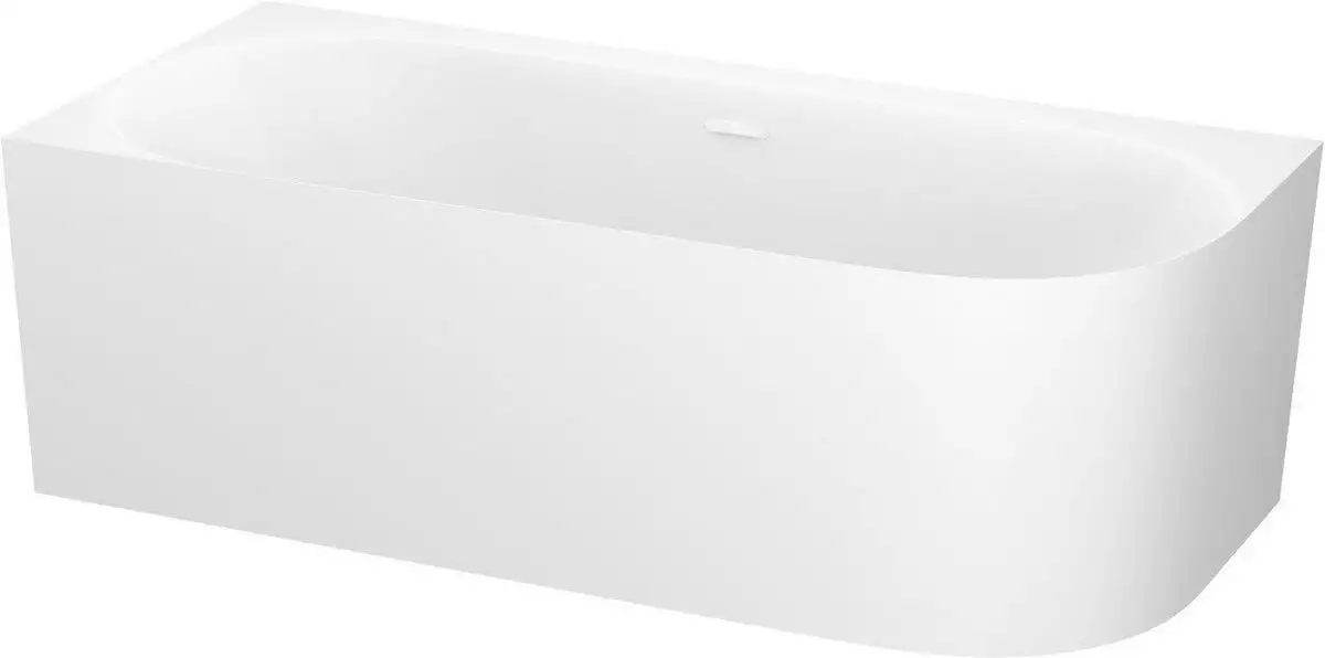 Ванна Wellsee Collaro 180x80 28910402R (пристенная ванна (левая) белый глянец, экран, ножки, сифон-автомат глянцевый белый) - фото товара