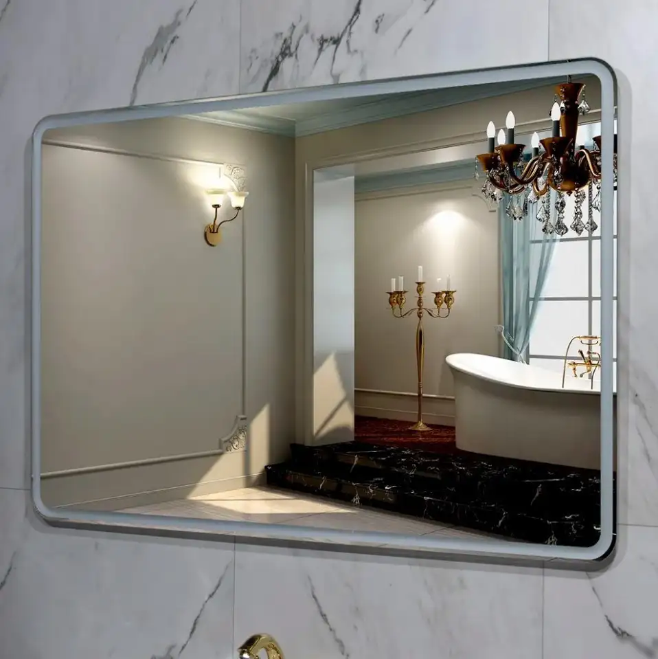 Пекам Зеркало Marta 1 90x60 marta1-90x60B (с подсветкой,с бесконтактным сенсором) – фото товара