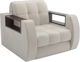 Кресло-кровать Мебель-АРС Барон №3 (бархат, бежевый Star Velvet 6 Light Beige) – изображение в каталоге