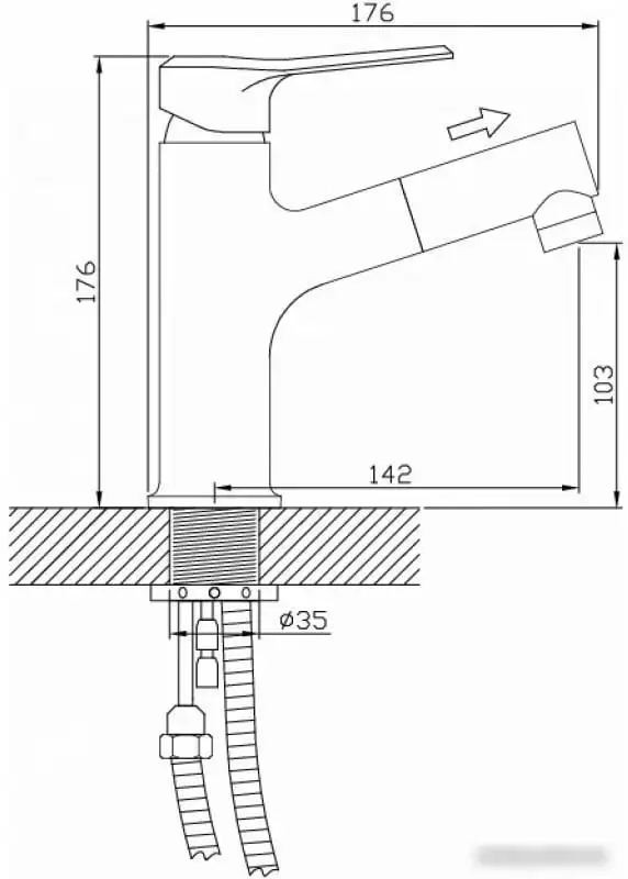 Смеситель Diadonna Д49-19005 - фото товара