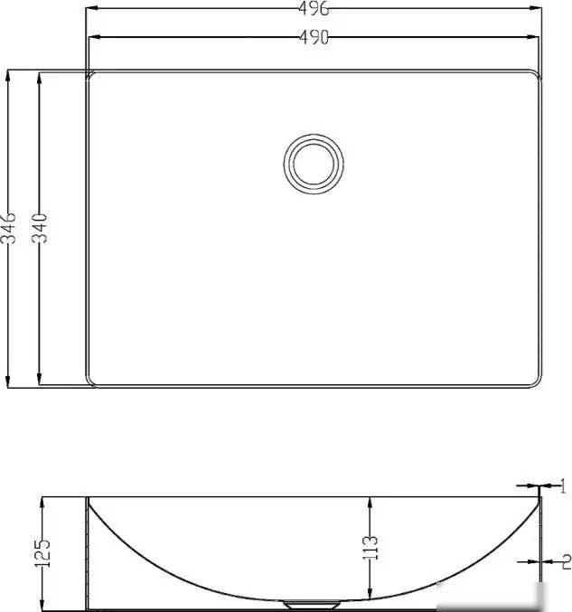 Умывальник Altrobagno Futuro 001016 BrAn - фото товара