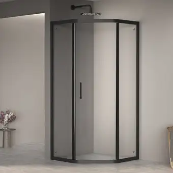 Душевой уголок RGW PA-86B 38088699-14 90x90 (черный/прозрачное стекло) - изображение в каталоге