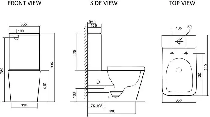 Унитаз напольный SantiLine SL-5028 - фото товара