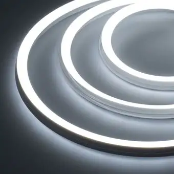Гибкий неон Arlight 7.2W/m 168LED/m 2835SMD холодный белый 5M Moonlight-3D-A168-15x15mm 24V White6000 038788 – изображение в каталоге