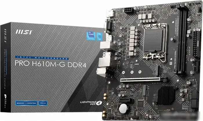 Материнская плата MSI PRO H610M-G DDR4 – фото товара