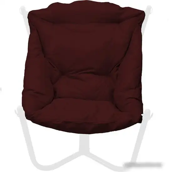 Кресло M-Group Чил 12360102 (белый/бордовая подушка) – фото товара