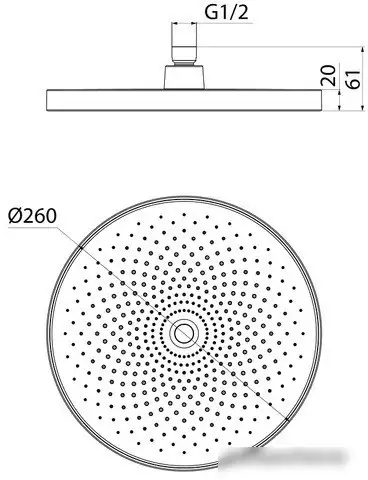 Верхний душ IDDIS SpaHome SPA26CPi64 - фото товара