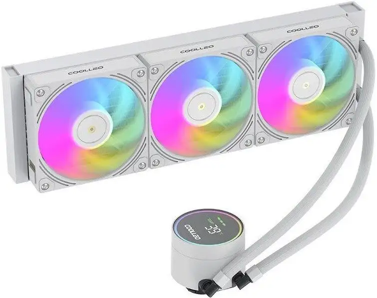 Система жидкостного охлаждения для процессора Coolleo DIG-360-WH – фото товара