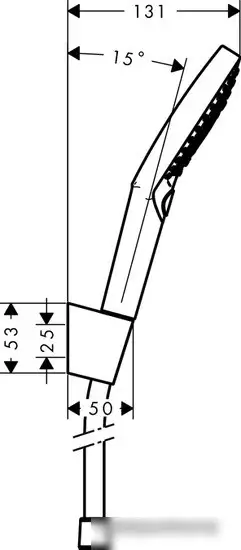 Душевой гарнитур Hansgrohe Raindance Select S 120 26721000 (хром) - фото товара