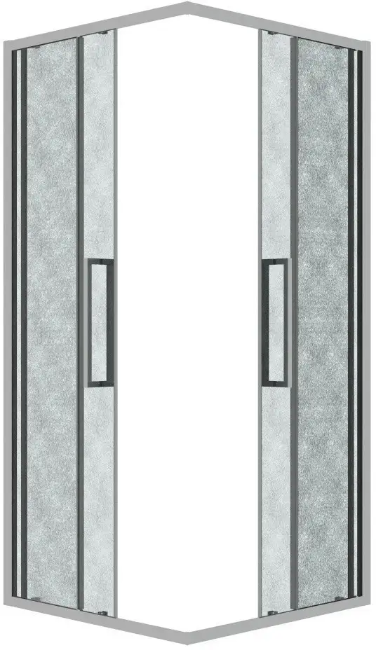 Душевой уголок Grossman Cosmo 90x90x195 300.K33.02.9090.10.02 (хром/шиншилла стекло) - фото товара