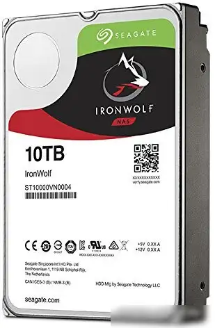 Жесткий диск Seagate Ironwolf 10TB [ST10000VN0004] – фото товара