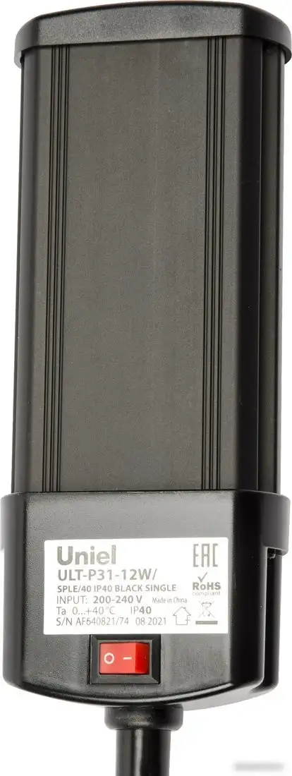 Лампа для растений Uniel ULT-P31-12W/SPLE/40 IP40 BLACK SINGLE UL-00009250 – фото товара