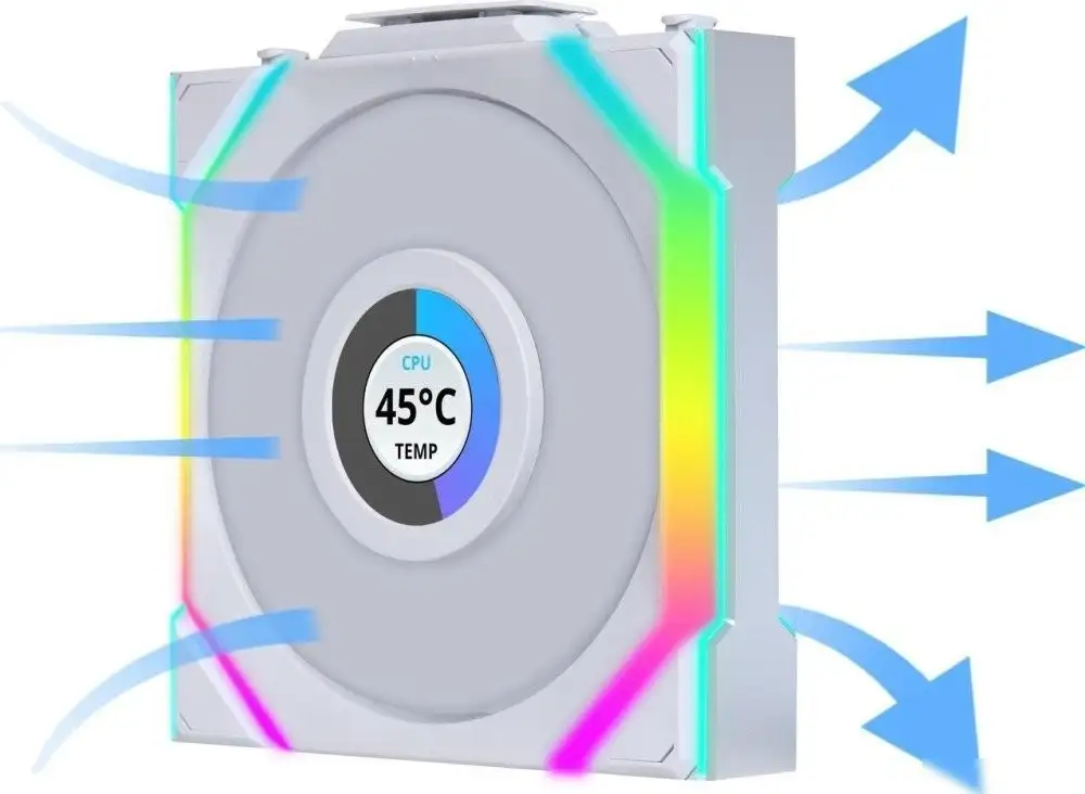 Комплект вентиляторов для корпуса с контроллером Lian Li Uni Fan SL 120 Wireless LCD G99.12SLLCD1W3W.R0 – фото товара