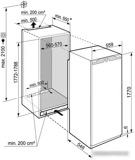 Однокамерный холодильник Liebherr IRBd 5151 Prime - фото товара