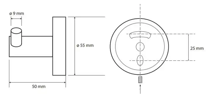 Крючок для ванны Bemeta Dark 104106030 – фото товара