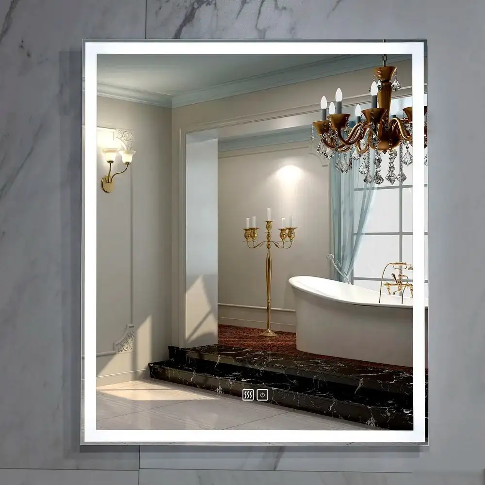 Пекам Зеркало Greta 70x80 greta-70x80sp (с подсветкой, сенсором на прикосновение и подогревом) – фото товара