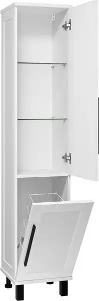 Misty Шкаф-пенал Модерн 35 П-Мод05035-011П (с бельевой корзиной) – фото товара