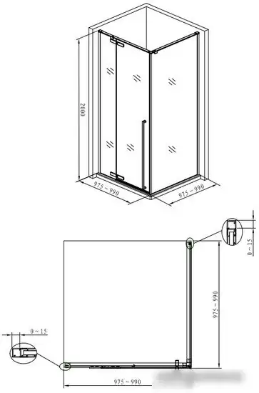 Душевой уголок Allen Brau Fantasy 100x100 3.11002-00 - фото товара