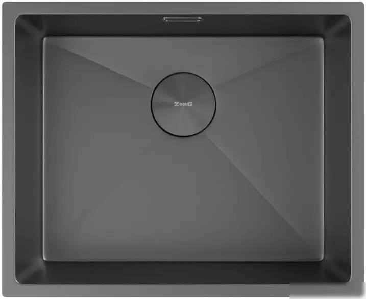 Кухонная мойка ZorG Zerox 54 U / IF Zurinox PVD Gunblack - фото товара