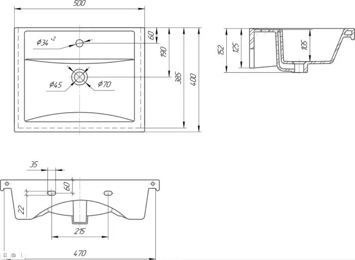 Onika Тумба под умывальник Тимбер 50 105034 – фото товара