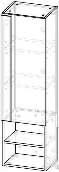 Garda Шкаф-полупенал Sorento 28н_400 – фото товара