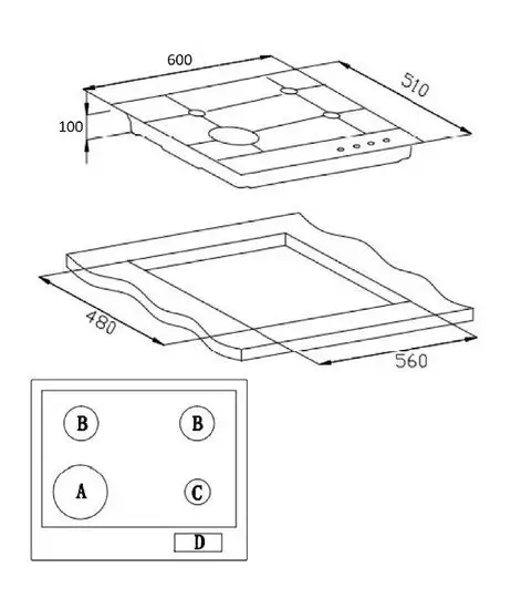 Варочная панель Weissgauff HGG 640 XR - фото товара