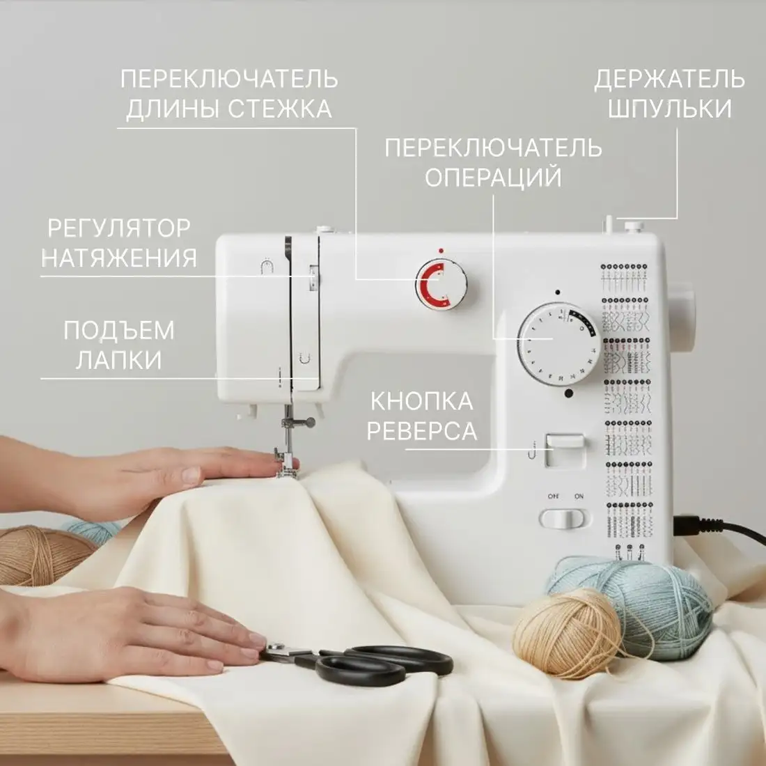 Электромеханическая швейная машина Sundays Home SH-2121 - фото товара