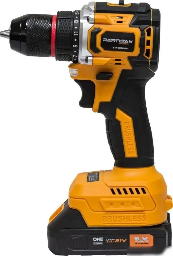 Дрель-шуруповерт Partisan AD-2150BL (с 2-мя АКБ, кейс) – фото товара