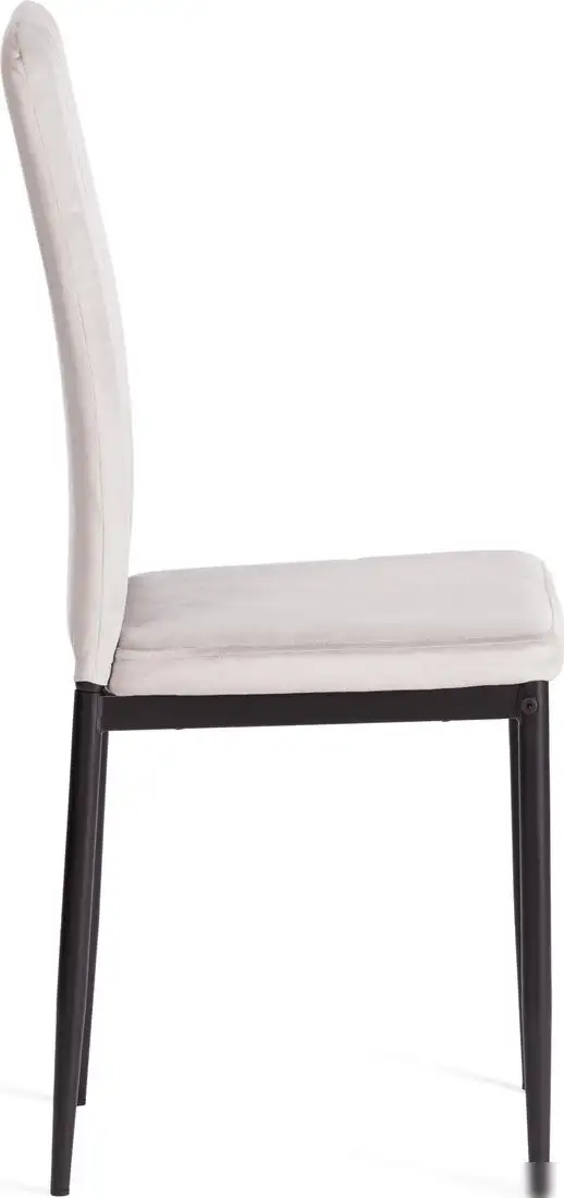 Стул TetChair Verter металл/флок 47.8x41.5x97 (светло-серый HLR14/черный) – фото товара