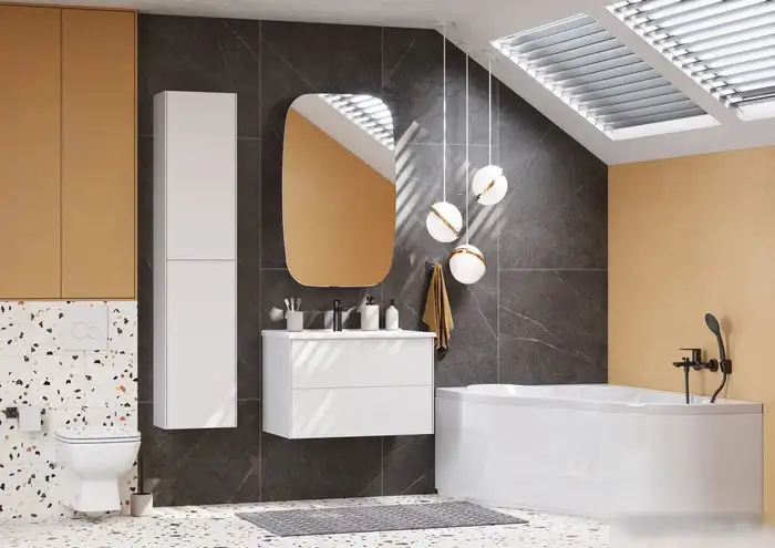 Акватон Шкаф-полупенал для ванной Сохо 1A258403AJ010 – фото товара